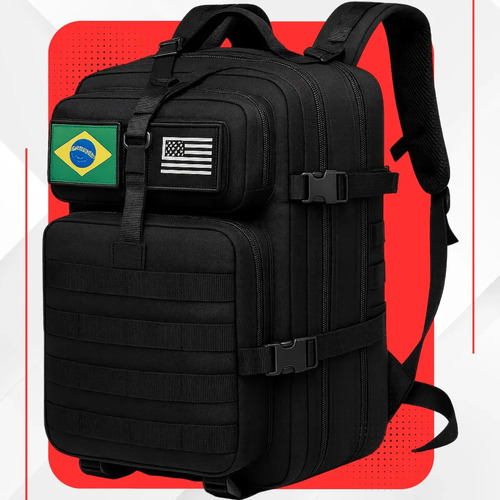 Mochila tatica impermeavel militar reforcada grande 50 litro