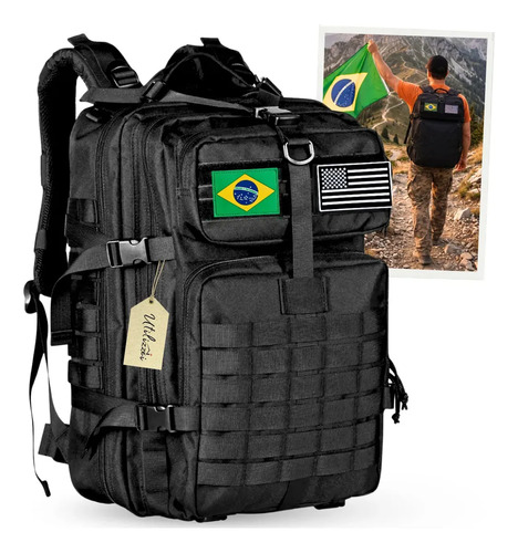 Mochila tatica militar impermeavel reforcada bolsa viagem gr