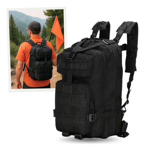 Mochila tatica militar reforcada viagem 30l airsoft pubg