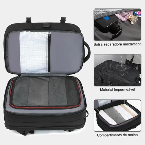 Mochila Viagem Feminina Masculina Para Notebook Executiva
