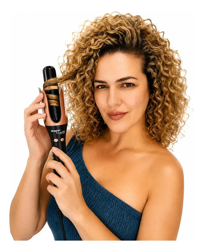 Modelador de cachos taiff curves automatico 32mm cor preto