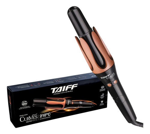 Modelador De Cachos Taiff Curves Automático 32mm Cor Preto