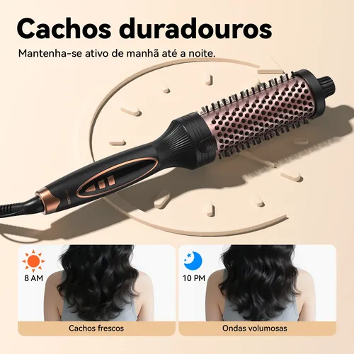 Modelador Decachos2em1 Íons Negativos Com Pente De Ar Quente