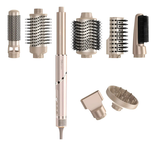 Modelador e secador multi styler be emotion 8 em 1 cor doura