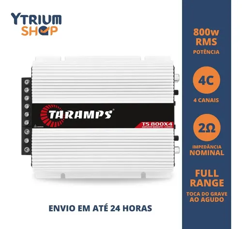 Módulo Amplificador Novo Taramps Ts 800x4 800w Rms 2 Ohms