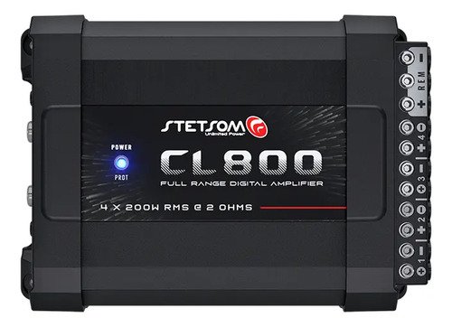 Modulo amplificador stetsom combat cl800 800w rms 4 canais p
