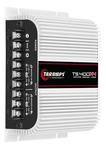 Módulo Amplificador Taramps TS 400x4 para Carro Digital 400W 4 Canais 2 Ohms