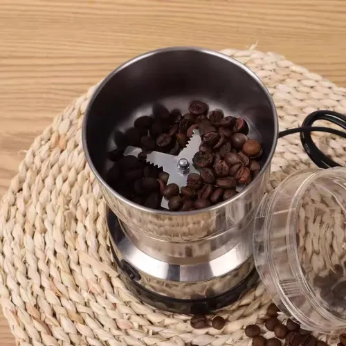 Moedor De Café Elétrico Triturador Aço Inox Grãos Temperos
