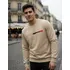 Moletom masculino gola careca flanelado paris sueter frio 1
