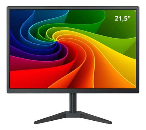 Monitor 215 brasuu 75hz full hd vgahdmi preto
