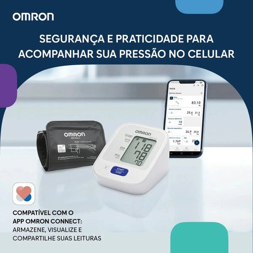 Monitor De Pressão Arterial De Braço Comfort Hem-7122 Omron Cor Branco