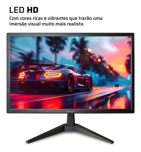 Monitor Fmaxx 19'' Led Com Hdmi Vga Vesa cor Preto MQ19V