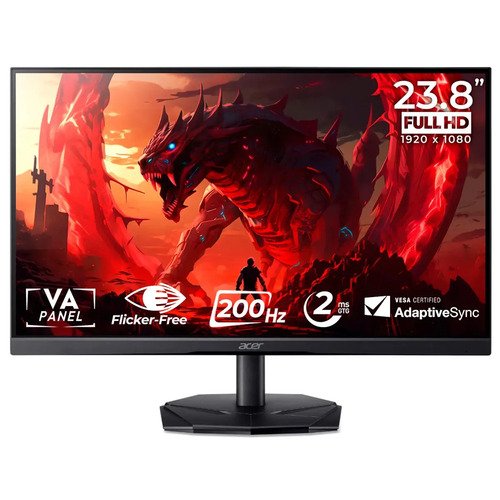 Monitor gamer acer nitro 238 200hz 2ms fhd hdmi va kg241y x3