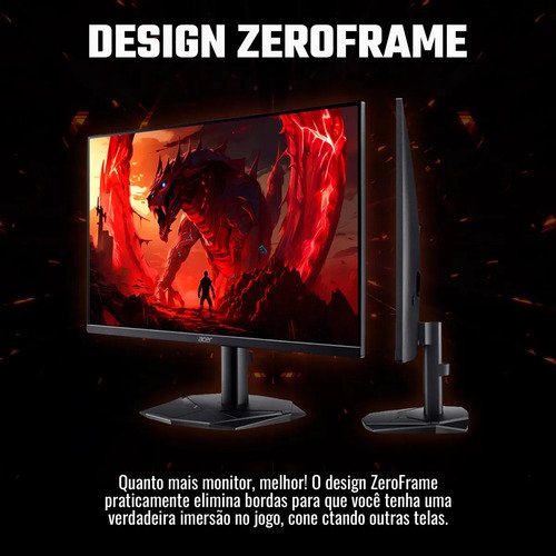 Monitor Gamer Acer Nitro 23.8" KG240Y W3BIIP LED FHD 1 ms 240 Hz