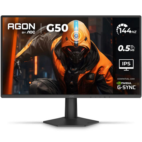 Monitor gamer aoc agon g50 24 144hz 05ms 24g50f preto 1