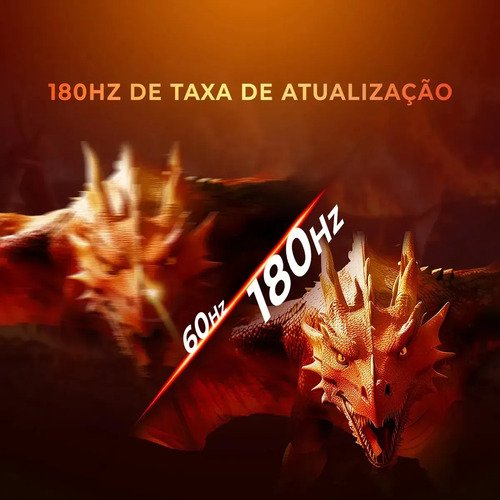 Monitor Gamer AOC AGON QUAD 27" QHD 180Hz 0,5ms IPS HDR10 Base Ajustável Q27G4F Preto
