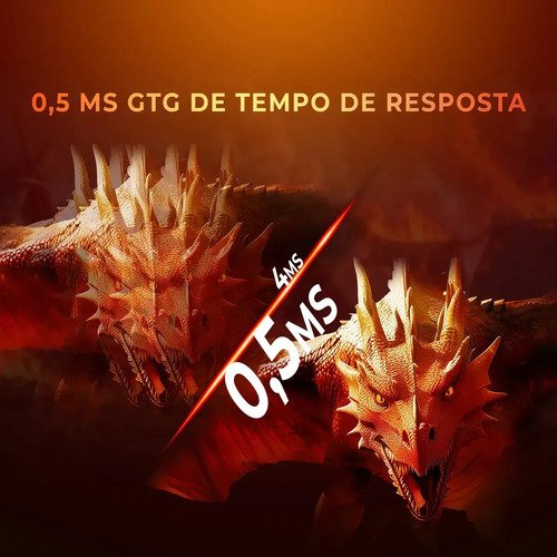 Monitor Gamer AOC AGON QUAD 27" QHD 180Hz 0,5ms IPS HDR10 Base Ajustável Q27G4F Preto