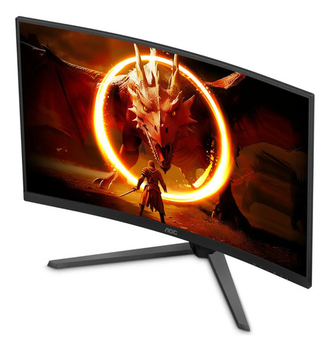 Monitor Gamer Curvo Aoc Agon Quad 32 180hz 0,5ms Cq32g4e Preto
