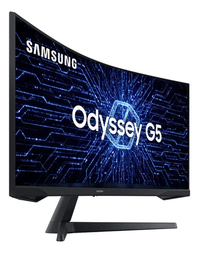 Monitor Gamer Curvo Samsung Odyssey 34" G5 165 Hz 1ms Ultrawide Preto