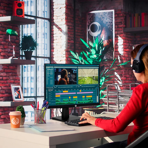 Monitor Gamer Haiz 25'' Ips Fhd 144hz 0.5ms Hdmi Dp Vesa Preto