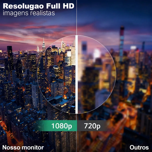 Monitor Gamer LCD 20 Polegadas pc,1600x900 HD,Alto-falantes Integrados,100Hz,Tempo de Resposta 1ms,250cd/m²,72% NTSC,1000:1,HDMI/VGA/AUIDO/DC,Bivolt