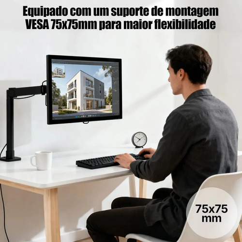 Monitor Gamer LCD 20 Polegadas pc,1600x900 HD,Alto-falantes Integrados,100Hz,Tempo de Resposta 1ms,250cd/m²,72% NTSC,1000:1,HDMI/VGA/AUIDO/DC,Bivolt