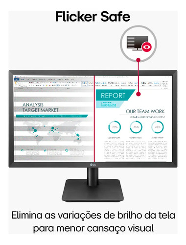 MONITOR GAMER LG 22MP410 - TELA VA DE 21.5", FHD (1920X1080), 75HZ, 5MS (GTG), HDMI, FREESYNC