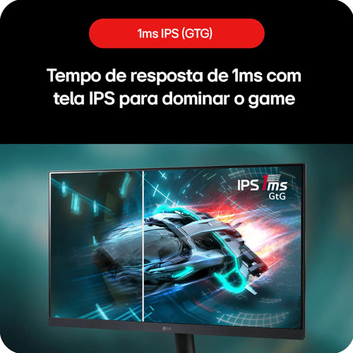 Monitor Gamer LG UltraGear 27” IPS, 180Hz, 1ms (GtG), NVIDIA G-SYNC , AMD FreeSync, HDR10, sRGB 99% - 27GS60F-B