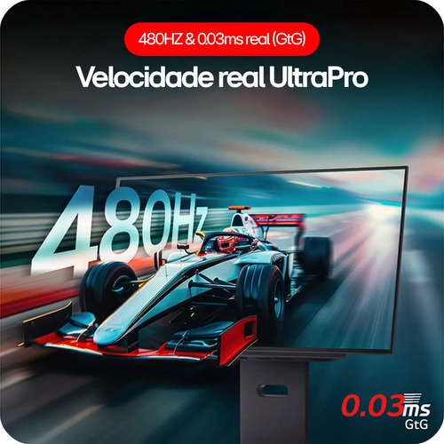 Monitor Gamer LG UltraGear™ - Tela OLED 27" , QHD, HDR400, 480 Hz, 0.03ms (GtG), NVIDIA G-SYNC, AMD FreeSync™ Premium – 27GX790A-B