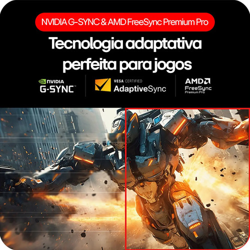 Monitor Gamer LG UltraGear™ - Tela OLED 27" , QHD, HDR400, 480 Hz, 0.03ms (GtG), NVIDIA G-SYNC, AMD FreeSync™ Premium – 27GX790A-B