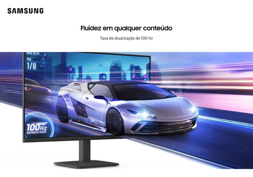 Monitor Gamer Samsung 24" FHD,100 Hz, HDMI, VGA,Preto, S3