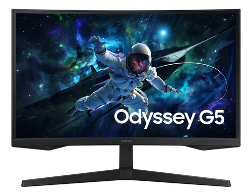Monitor gamer samsung odyssey g5 27 qhd 165hz cor preto