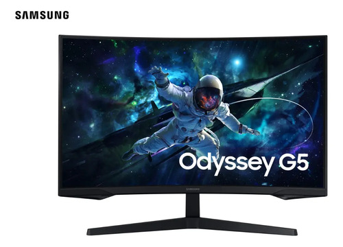 Monitor gamer samsung odyssey g5 32 qhd 165hz1mshdmidp preto