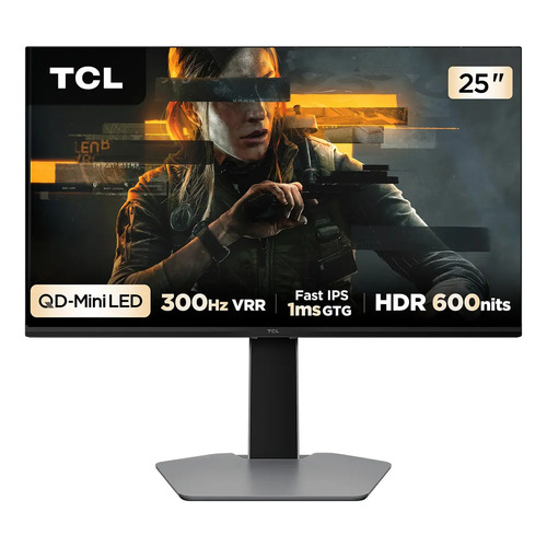Monitor gamer tcl 25 polegadas qled mini led full hd g64 300 1