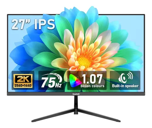 Monitor gawfolk 27 ips 2k qhd 75hz com alto falante