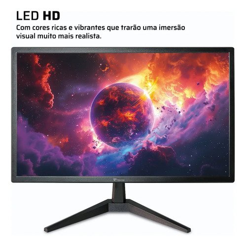 Monitor LED 19" ViewPro Resolução 1440x900 HDMI VGA VESA Preto