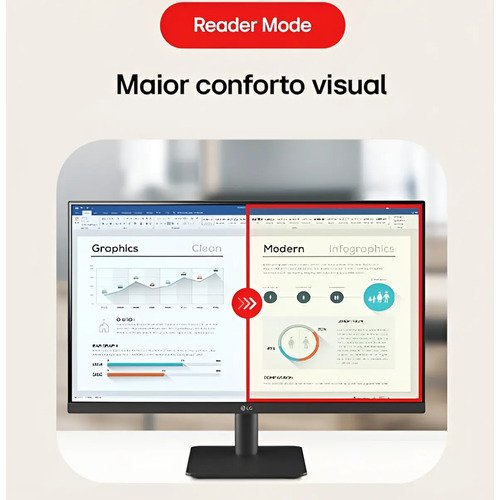 Monitor Lg Gamer 24 24ms500-b Ips Fhd 100hz Anti-reflexo Pr