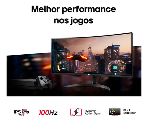 Monitor LG UltraWide™️ - Tela IPS de 29", 21:9, HDR10, sRGB 99%, 100Hz - 29WQ500