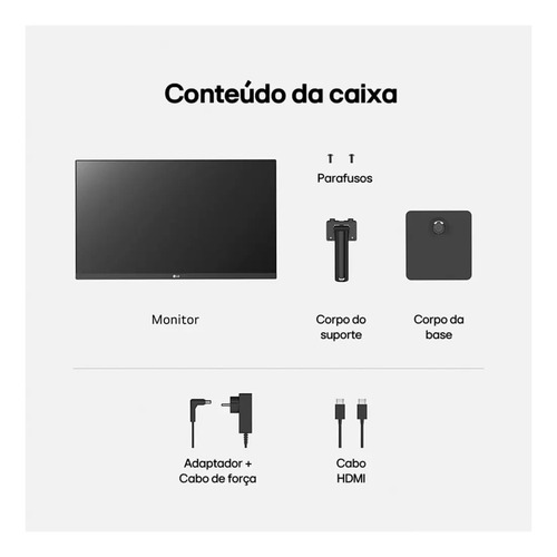 Monitor PC Gamer LG 24” IPS, Full HD, 100Hz, HDMI - 24MS500-B