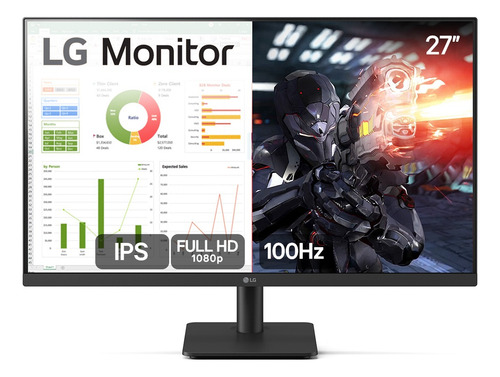 Monitor pc gamer lg 27 ips full hd 100hz hdmi 27ms500 b bi