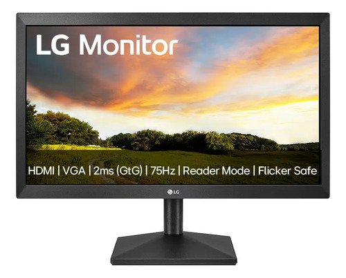 Monitor pc lg 195 20mk400h b led hd hdmi vga d sub 75hz 2msg