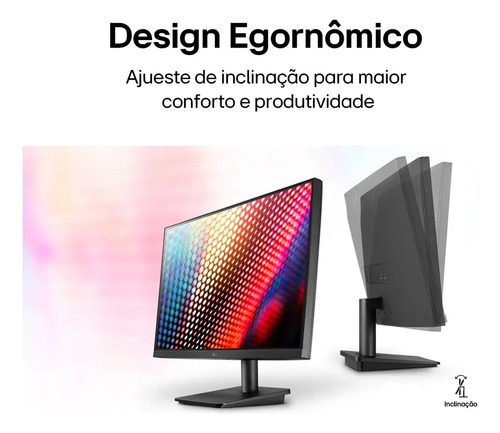 Monitor PC LG 19.5'' 20MK400H-B LED HD HDMI VGA (D-Sub) 75Hz 2ms(GtG) Ajuste de Inclinação Reader Mode
