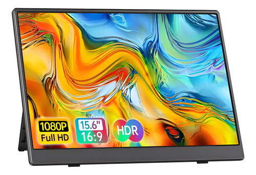 Monitor portatil 156 tela externa hdr ips 1080p ultrafino