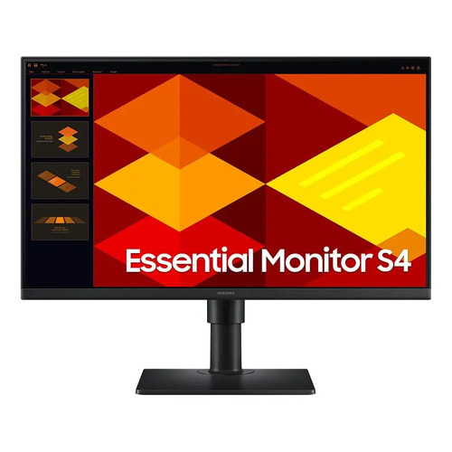 Monitor samsung essential s4 24 fhd 100hz cor preto 1