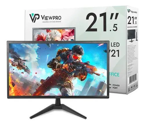 Monitor Viewpro MWV21 LED de 21.5" Full HD Com HDMI e VGA