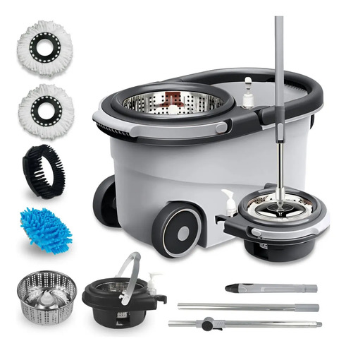 Mop nybc mop giratorio plus com balde centrifuga cinza