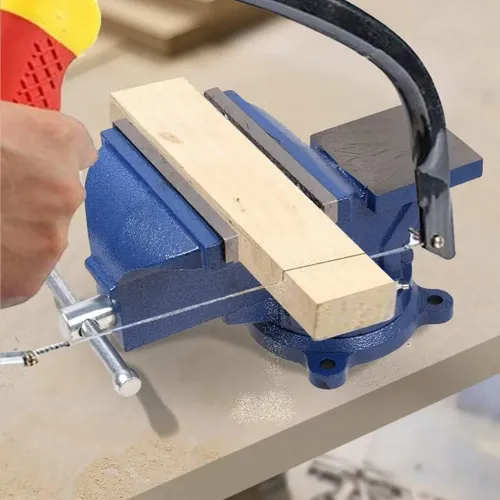 Morsa Torno De Bancada N°5 Profissional Com Mordente Fixo