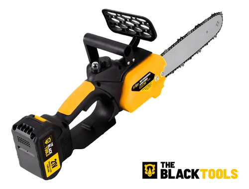 Moto Serra A Bateria 21v 4000mah 300mm 12 Polegadas Tcs21b The Black Tools Cor Amarelo e Preto