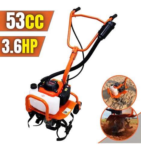 Motocultivador Vulcan VMC360S 53cc Gasolina 3.6HP 16 Lâminas