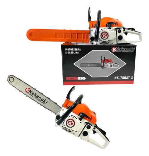 Motosserra 78cc Potente Profissional Nakasaki Sabre 22pol Cor Laranja